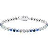 Elli Bracciale Bracciale Multicolore con Cristalli in Argento 925, Argento sterling, cristallo