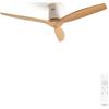 CREATE / WINDCALM NATURAL WOOD M/Ventilatore da soffitto bianco pale legno chiaro e telecomando / 40W, Temporizzatore, Ø132 cm, 6 velocità, silenzioso, funzione estate-inverno