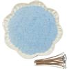 CoolCrafts Cera Sabbia per Candele con Stoppini 905g Sabbia di Cera Azzurro per Creatività e Decorazioni Personalizzabili