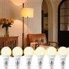 Aigostar Lampadina LED Sensore Crepuscolare, E27 Lampadina Con Sensore, 8W Luce Calda 3000 Kelvin, 730 lumen, per Veranda Giardino Porta d'ingresso Corridoio. Pacco da 6 unità