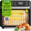 TurboTronic By Z-LINE TurboTronic Multi-Forno Smart - 19in1 Forno ad aria calda & Friggitrice ad aria calda 2100W Potenza 34L fino a 0,5 kg di patatine Mini-forno con funzione di essiccazione 40-230°C Griglia Airfryer