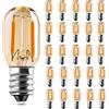 Genixgreen Lampadine LED E14 T22 1W Lampadine LED Luce Calda Equivalenti a 10W, Vintage Lampadina Tubolare LED Filament 2200K,Non Dimmerabile,25 Pezzi