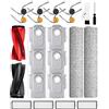 iRobacc 24 Pezzi di Ricambio per Roborock Qrevo Curv 2 Flow Robot Aspirapolvere: 2 Spazzole Principali, 2 Spazzole a Rullo, 8 Spazzole Laterali, 4 Filtri HEPA, 6 Sacchetti per Aspirapolvere, 1 Spazzola
