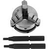 BSTCAR Mandrino per Tornio a 3 Griffe K01-50 Mandrino Manuale a Scorrimento da 50 Mm Mini Mandrino per Lavorazione del Legno con 3 Griffe e Filettatura di Montaggio