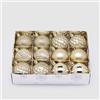 EDG Enzo De Gasperi Addobbo Natale Palla Decomix D 8 Cm Cf 12 Pz Gold