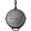 Lodge - Padella in ghisa da 30,5 cm, pre-stagionata con manico a goccia, per forno, piano cottura, grill e falò, prodotta negli Stati Uniti, non tossica, riscaldamento uniforme, logo 250° anniversario