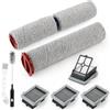 VOUPRONGZY Per Roborock Dyad Pro Spazzole Rullo Ricambi Per Roborock Dyad Pro Combo Filtri HEPA Accessori Aspirapolvere avec 3 Spazzole a Rullo/4 Filtri HEPA/2 Spazzolas