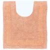Homescapes Tappeto da bagno in cotone con design reversibile, 50 x 55 cm, colore Albicocca