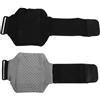 DOITOOL 2 Pezzi Marsupio da Gamba Regolabile per Cellulare Cintura Elastica in Poliestere e Spandex, Borsa Sportiva Nera per Ciclismo e Uso Quotidiano