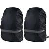 GETAJGHSD Copertura per Zaino da 30-55l Oxford Strisce Riflettenti per attività All'aperto e Escursionismo, Protezione Antipioggia e Antipolvere