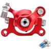 KUAWDON Freno a Disco con Cuscinetto per Scooter per Bici Pieghevole per Scooter, Adatto a rotori da 120 mm e 140 mm, Rotazione a 360° da Sinistra a Destra(140mm)
