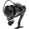 Omquot Mulinello da pesca spinning in metallo, attrezzatura durevole, linea out leggera per la pesca in mare AC2000 (AC5000)