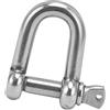 Yosoo Health Gear Grillo di Ancoraggio con Perno a Vite Grillo di Prua a Forma di D in Acciaio Inossidabile 304 M8 per Catena e Fune Installazione Rapida Resistente all'Usura per Campeggio (#4)