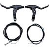 KUAWDON Set Freni V per Bicicletta MTB BMX Set pinze MTB al trazione lineare con pastiglie Freno Strumento di Installazione del Filo della Leva(Lever with Wire)