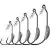 CVHfhjTG ami da Pesca, Ami da Pesca Jig Manovella Testa Gancio Spinato 2g 3g 5.25g 7g Richiamo Morbido Verme Offset Amo Primavera Perno di bloccaggio for Attrezzatura Pesca(5.25G)