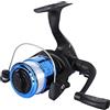 WOVEBIUS Mulinelli da pesca con lenza, 10 kg, 5,2:1, per acqua dolce e salata, mano sinistra e destra, blu, 4,5 x 2,5 x 4,3 cm