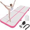 Generic Tappetino gonfiabile per ginnastica, con pompa, portatile, antiscivolo, impermeabile, per casa, tifo, yoga, bambini e adulti