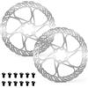 KUAWDON Misura per Shimano rotore Freno Idraulico 140MM 160MM 180MM 203MM Dischi Freno Bicicletta rotore Freno a Disco Bici(1PC 140MM)