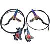 EGUIAS Freno a disco idraulico per bicicletta MTB Freno a disco a pressione olio per bicicletta Kit colorati Morsetto pinza per mountain bike Freno a Tamburo per Bicicletta Biciclette Tamburo(C Model)