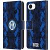 Head Case Designs Licenza Ufficiale Inter Milan Home 2021/22 Kit Crest Custodia Portafoglio in Pelle Compatibile con Apple iPhone 16e / iPhone 17e