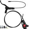 PMAGSYQ Set di Freni a Disco Idraulici per Bicicletta 2 Pistoni a Pressione Olio Freno MTB 1100mm 1850mm per Bici Scooter MTB Pieghevole(Front)