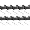 EGUIAS Misura per Shimano XTR M965 M975 Misura per Saint M800 Misura per Deore XT M765 M775 Misura per SLX M665 M535 Pastiglie Freno Freno a Tamburo per Bicicletta Biciclette Tamburo(8pair Resin 01D)