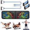 Unipampa Push Up Board Smontabile 23 in 1, Tavola per Flessioni Multifunzionale, con Maniglie, con 2 Corde di Trazione, Fitness