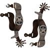 APGLSXY Coppia di speroni per equitazione e allenamento equestre, in acciaio a basso tenore di carbonio, con telaio del tallone, per equitazione, equitazione, equitazione, equipaggiamento per cavalli western