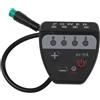 Caswynlife Display a LED per E-Bike, 36 V-48 V, connettore a 5 pin, corpo in ABS impermeabile IP65, supporto manubrio per scooter