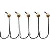 CVHfhjTG ami da Pesca, Ami da Pesca 5 pz/Lotto 0.5g-4g Testa di Rame Mini Micro Pesca Manovella Jig Amo Morbido Verme Richiamo Accessori for la(0.9g)