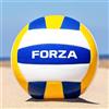FORZA Pallone da pallavolo da allenamento FIVB, misura 5, in pelle sintetica resistente, con camera d'aria in lattice, ideale per scuole, club e allenatori, colore: blu, bianco e giallo