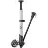 Dolvitrny Pompa ad alta pressione per bicicletta con manometro, pompa portatile per bici in lega di alluminio per Presta e valvole, 300 psi, per ciclismo su strada e montagna (argento)
