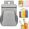 Generisch Zaino - Borsa frigo da 50 l con grande capacità per campeggio, cuscinetto esterno impermeabile con chiusura a prova di perdite, zaino per il pranzo, per escursioni, barbecue, viaggi e picnic