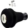 HavenlyCove Manopole in EVA resistenti all'acqua salata, 27 x 4 mm, compatibili con mulinelli da pesca daiwa Baitcast, accessori per impugnatura (argento)