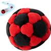 Generic Borsa da gioco all'uncinetto, motivo calcio, per giochi da giocoleria, per spiaggia, cortile, , scuola, feste, campeggio, giochi