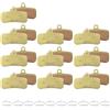 NHABXGDS Biciclette Tamburo Freno Posteriore Freno a Tambur Pastiglie freno a disco MTB adatte per SHIMANO D02S Pastiglie freno idrauliche Pastiglie freno bici adatte per M9120 M820 M810(Copper-Based 4Pairs)
