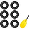 Infinity & Breathe 6 anelli antigoccia per kayak, ID30 mm, in gomma, per pagaie, kayak, accessori universali per canoa, canoa, rafting