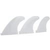 Omquot Pinne da tavola da Surf, Set di tre alettoni resistenti, leggere e a reazione rapida per le pause in spiaggia, compatibili con le tavole (bianco)