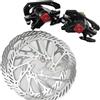 EGUIAS Freno per Bicicletta BB7 Pinza Disco FR7 Mountain MTB Freno per Bici Anteriore Posteriore HS1 G3 160mm 180mm Rotore Parte della Bicicletta(Front)