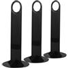 LIGHTAOTAO Porta per Dischi da Calcio 3 Pezzi in Pp Nero, Reggi Piatto da Esposizione Semplice e Resistente per Attrezzatura Allenamento Calcio Funzione Carry, per Festa Mondiale