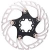 PMAGSYQ Otore flottante per Freno a Disco per Bicicletta 6 bulloni 203mm 180mm 160mm Acciaio ad Alta Resistenza Adatto a pastiglia per Bici da Strada MTB(140mm Black)