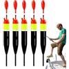 Genérico Bobbers da pesca sul ghiaccio, Bobbers da pesca sul ghiaccio, esca con Bobbers scorrevoli da 5 pezzi per canna da pesca, accessori per arti da banco, in acque professionali