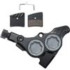 EGUIAS Pinza freno a disco idraulico a montaggio piatto a 4 pistoncini per bici da strada MTB Kit bicicletta con barra piatta Colori multipli Freno a Tamburo per Bicicletta Biciclette Tamburo(4 Piston black)