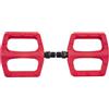Caswynlife Pedali per bici in nylon leggero con cuscinetti DU e antiscivolo, compatibili con bici pieghevoli da strada, filettatura standard, 218 g, rosso (verde fluorescente)
