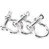 SDYdsgE grilli, Cordino con fibbia a U e fiocco D, cordino da paracadute, accessorio for grillo in paracord 550, regolatore for braccialetto, ancoraggio for esterni, kit campeggio(O Buckle No Adjuster)