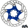 PMAGSYQ Rotore del Freno della Bicicletta 160mm 180mm 203mm Rotore del Freno a Disco Galleggiante MTB Rotore del Freno della Bici Parti di Biciclette Ciclismo(Blue 160mm)