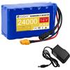 HJGHY ,12v,18000mAh, Pacco di batterie al Litio da 12 V 18000 mAh 22000 mAh 24000 mAh 30000 mAh, Batteria al Litio Ricaricabile da 12 Volt per Barca da Esca, Barca da Traino