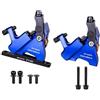 PMAGSYQ Ghiaia Bici da Strada Freno a Disco Idraulico CX Rotore Pinza Freno CNC Bicicletta Meccanica Filo Tirare Pastiglie in Metallo 105(New Blue FR)