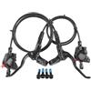 EGUIAS MT200 MT201 M315 MTB Mountain Bike Freno a Disco Idraulico MT200 Leva dei Freni Rotore RT56 RT54 RT26 RT30 HS1 G3 Freno a Tamburo per Bicicletta Biciclette Tamburo(MT200 with HS1)