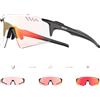SCVCN Fotocromatici Occhiali Da Ciclismo Sportivi Donne Uomini UV400 TR90 MTB Trasparenti Bicicletta Corsa Bici Pallavolo Guida Pesca Softball Alpinismo Golf Tennis Escursionismo 01